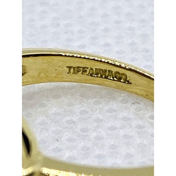 Tiffany & Co 18K 750 Yellow Gold Pearl Ring 6.2mm Akoya Pearl - Picture 5 of 8